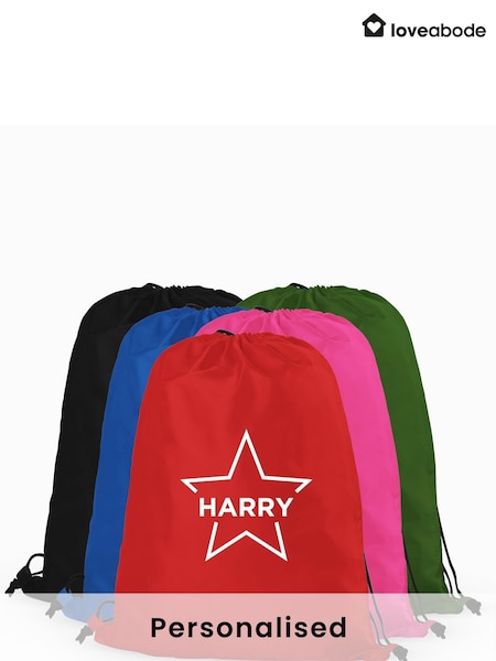 Personalised Star & Name PE Gymsac (AB8608) | £15