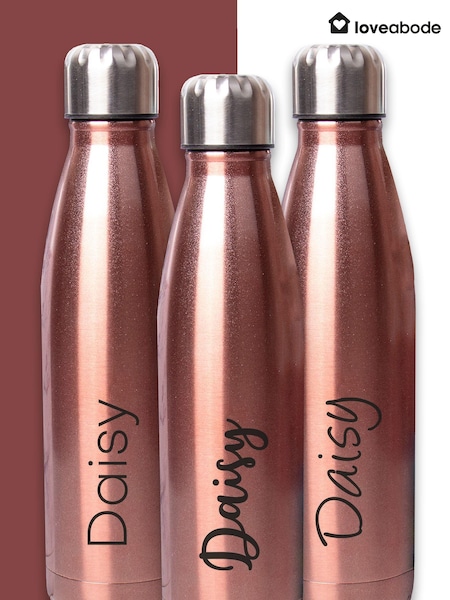 Loveabode Gold Personalised Water Bottle (AB8615) | £20