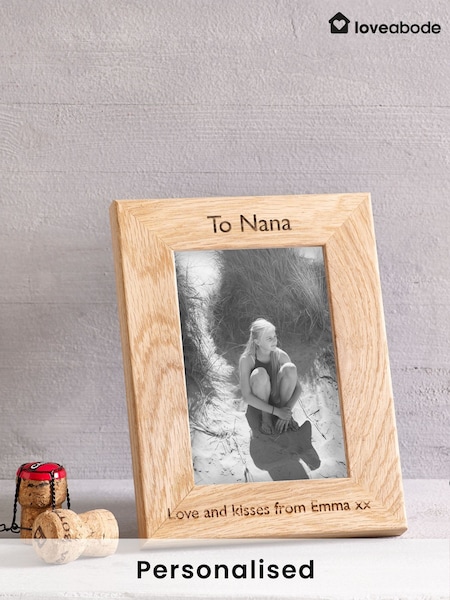 Loveabode Personalised Brown Picture Frame (AB8616) | £25