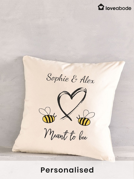Personalised Meant to bee Cushion (AB8618) | £23