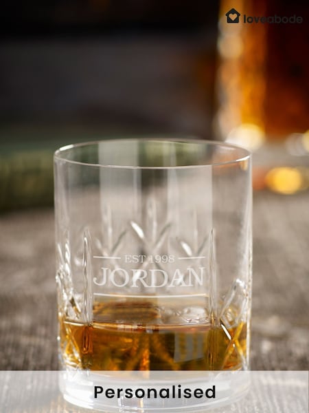 Personalised Diamanté Gin Glass by Loveabode (AB8631) | £23