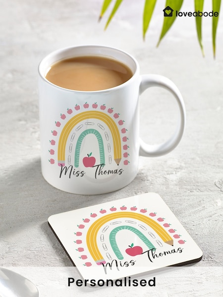 Loveabode Teachers Mug & Coaster Gift Set (AB8645) | £20