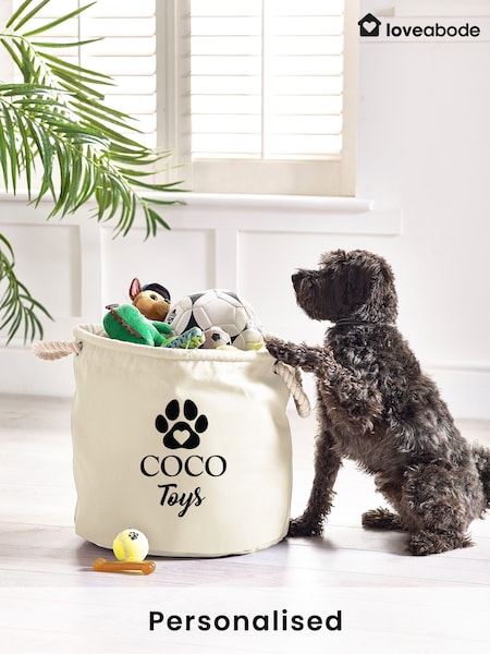 Personalised Dog Toy Storage Trug by Loveabode (AB8666) | £25
