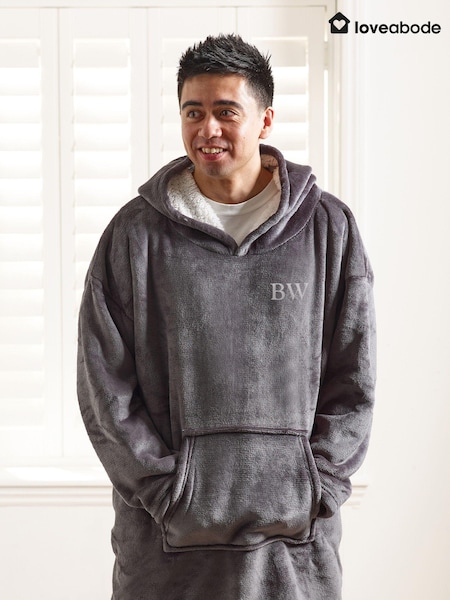 Loveabode Personalised Hooded Cosy Blanket Hoodie (AB8701) | £39