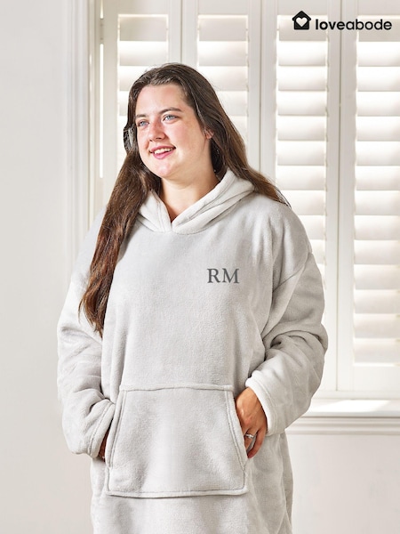 Loveabode Personalised Hooded Cosy Blanket Hoodie (AB8704) | £39