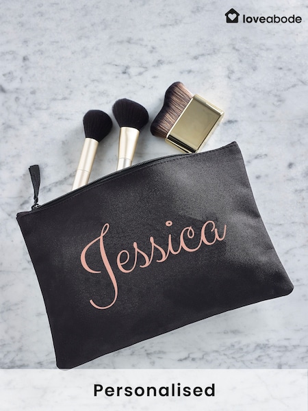 Personalised Name Black Grab-Pouch (AB8706) | £15