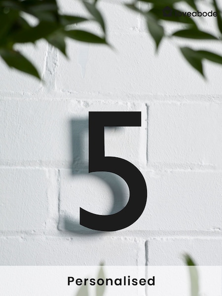 Personalised Engraved Slate House Sign Number Plaque 20cm x 20cm by Loveabode (AB8739) | £11