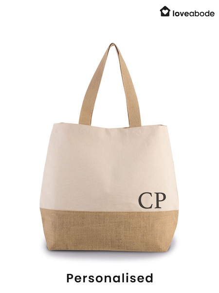 Personalised Natural Jute Bag (AB8743) | £18