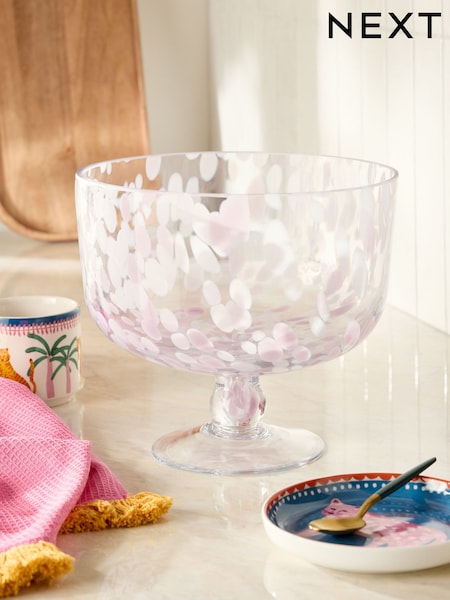 Pink Confetti Large Trifle Bowl (AB8746) | £28