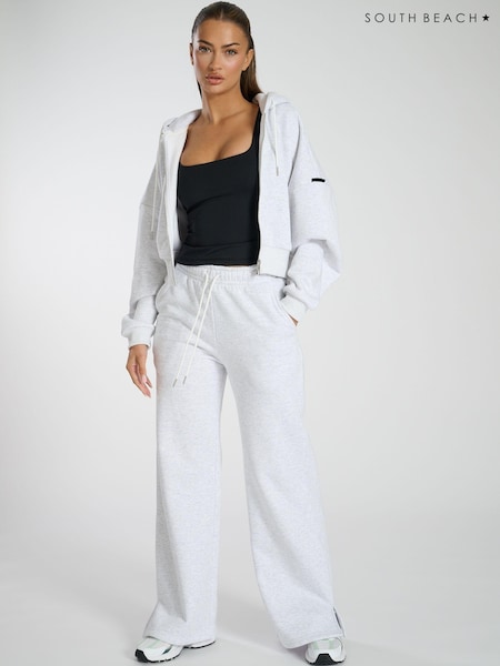 South Beach Grey Wide Leg Joggers (AB8900) | £48