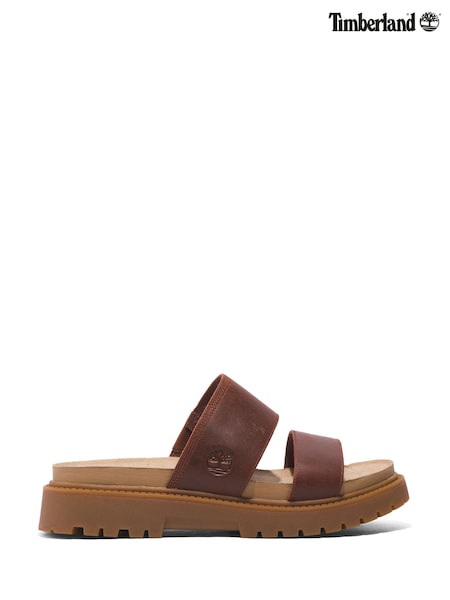 Timberland Brown Clairemont Way Slide Sandals (AB9071) | £85