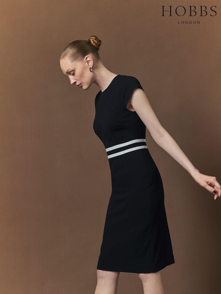 Hobbs Black Harmony Dress (AB9140) | £159