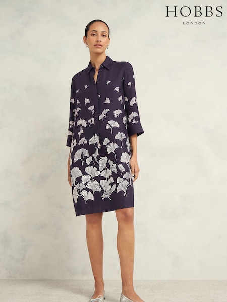 Hobbs Blue Marci Dress (AB9151) | £139