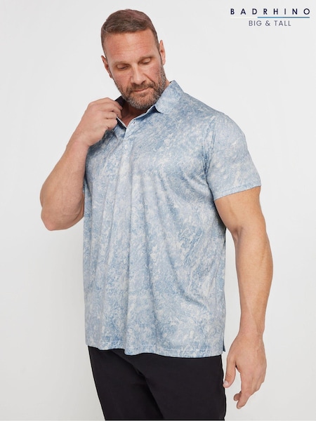 BadRhino Big & Tall Grey Golf Polo Shirt (AB9203) | £34