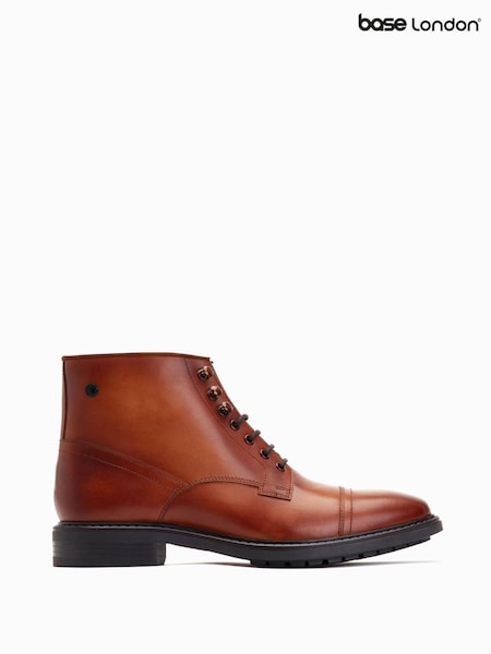 Base London Duke Lace Up Toe Cap Boots (AB9291) | £70