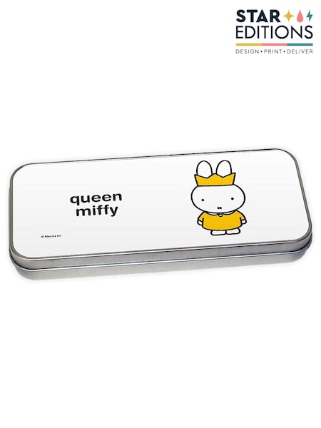 Star Editions Queen Silver Persoanlised Miffy Pencil Tin (AB9525) | £15