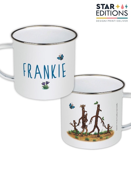Star Editions Personalised Stick Family Enamel White Mug (AB9596) | £15