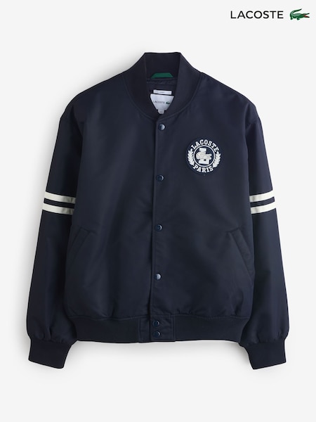 Lacoste Blue Lightweight Bomber Jacket (AB9620) | £260