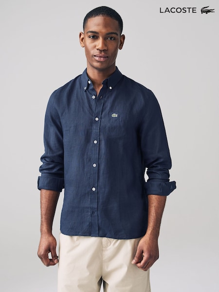 Lacoste Regular Fit Linen Shirt (AB9628) | £125
