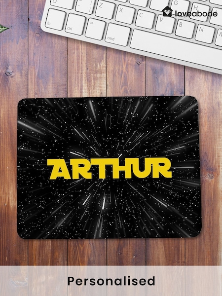 Loveabode Personalised Black Mouse Mat (AB9696) | £12