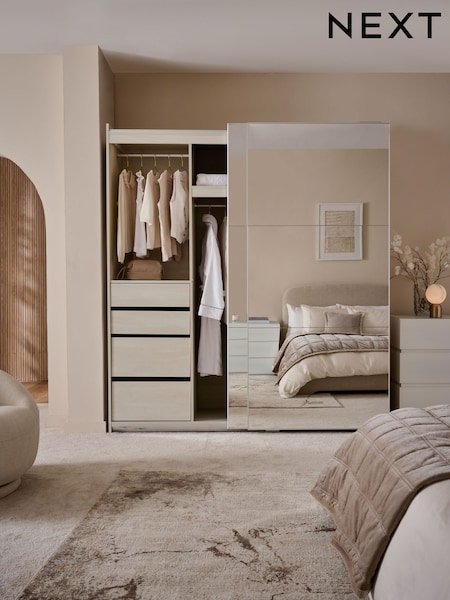Mirror Sloane Glass 2m Sliding Wardrobe (AB9717) | £1,550