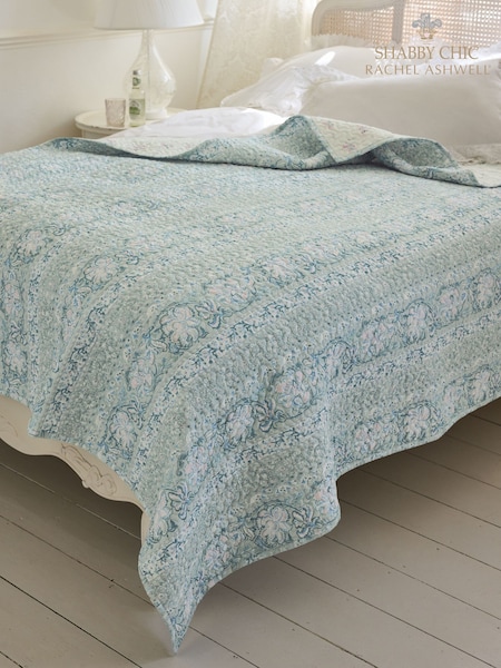 Shabby Chic by Rachel Ashwell® Powder Blue Bedouin Rosabelle Bedspread (AB9989) | £85 - £125