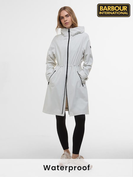 Barbour®  International Longline Kyra Waterproof Nude Jacket (AC0340) | £249