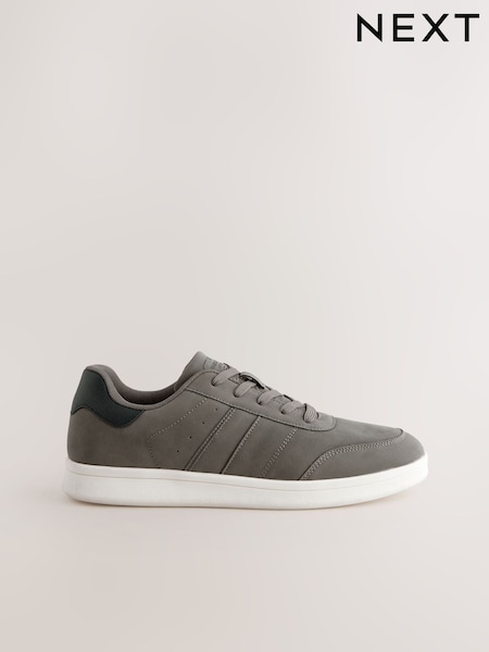 Grey Suedette Trainers (AC0451) | £38