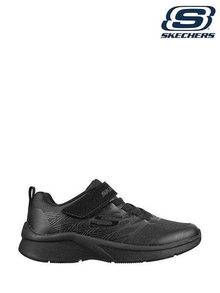 Skechers Black Microspec Texlor Shoes (AC0477) | £44