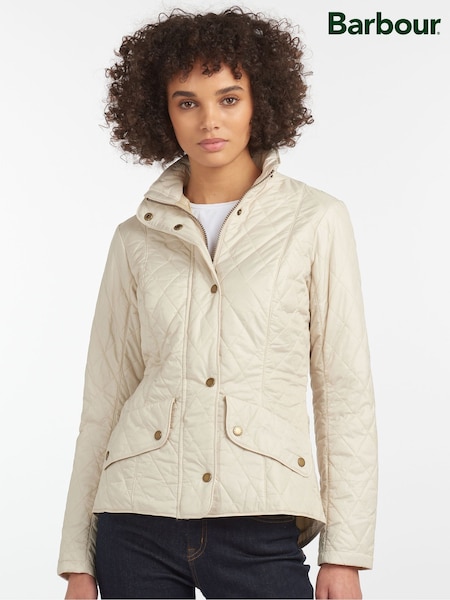 Barbour® Cream Flyweight Cavalry Quilt Jacket (AC0502) | £149