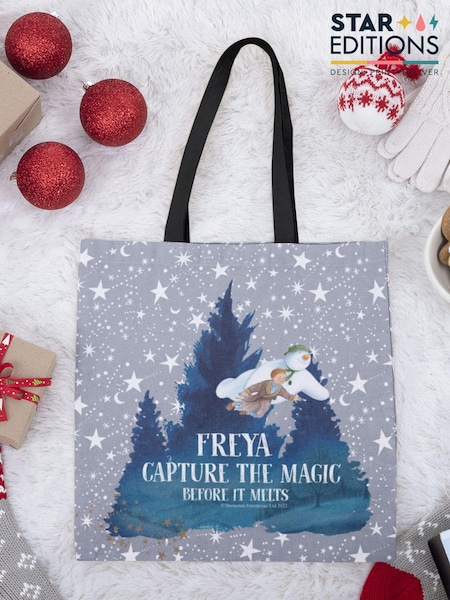 Star Editions Grey Personalised 100% Cotton Capture the Magic Before It Melts Tote Bag (AC0610) | £15