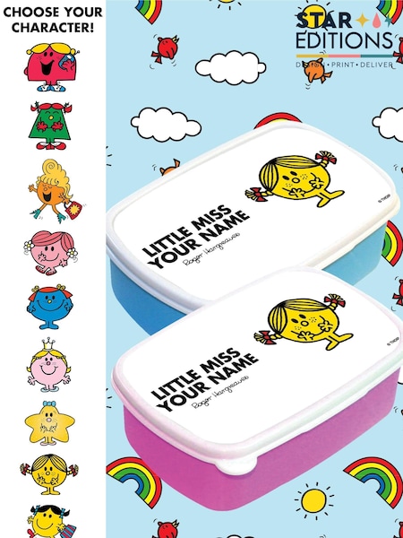 Star Editions Personalised Little Miss Blue Lunchbox (AC0625) | £15