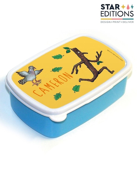 Star Editions Personalised Stick Man Running Blue/Yellow Lunch Box (AC0629) | £13