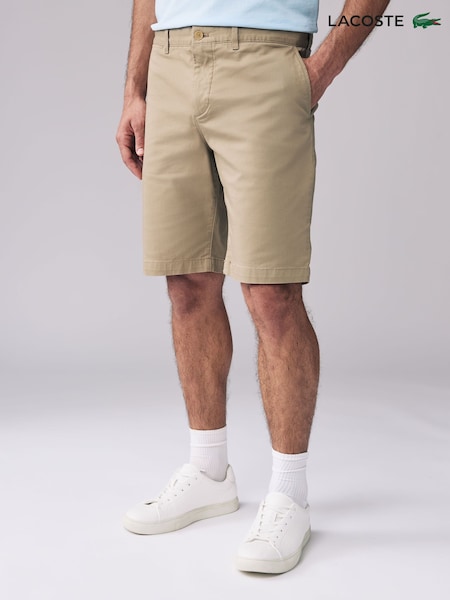 Lacoste Slim Fit Stretch Cotton Chino Bermuda Golf Shorts (AC0631) | £90