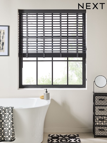 Charcoal Grey 50mm Slat Venetian Blind (AC0715) | £40 - £100