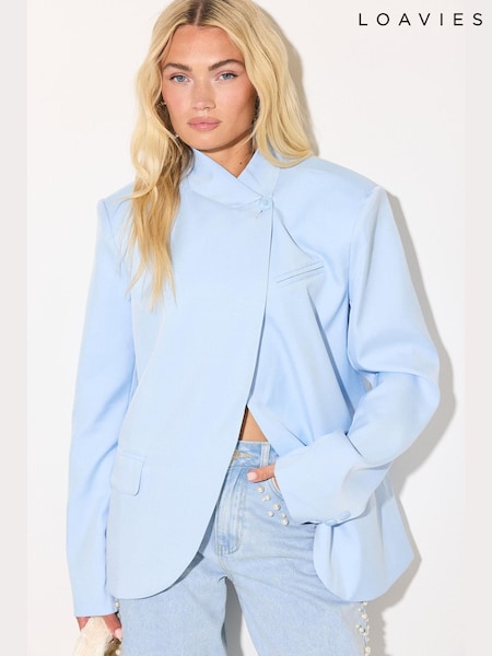 Blue - Loavies Angelic Allure Oversized Blazer