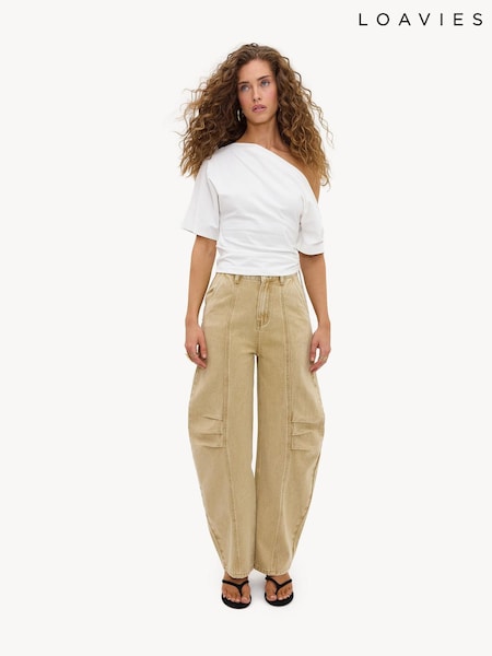 Brown - Loavies Pure Devotion Balloon Jeans