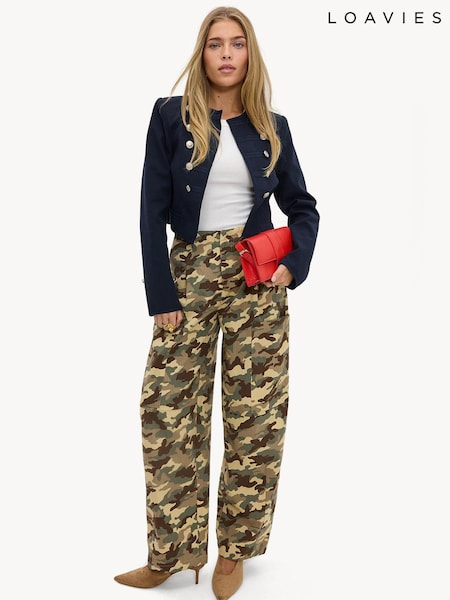 Green - Loavies Pure Attraction Camo Trousers