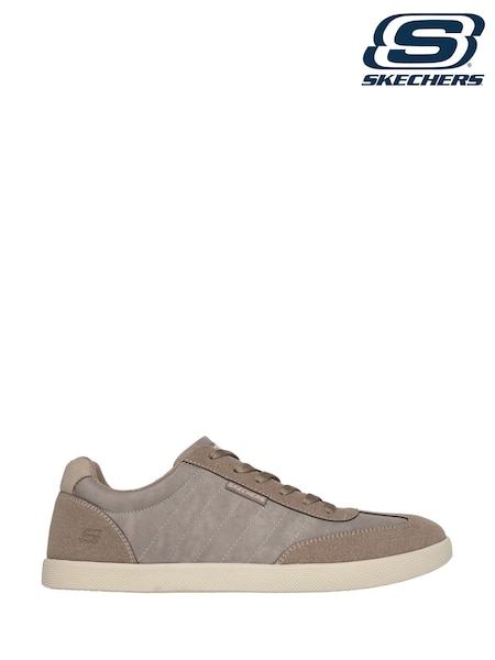 Skechers Beige Mens Placer Trainers (AC0839) | £44