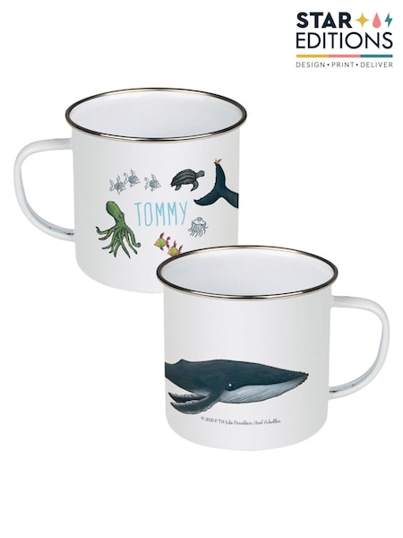 Personalised This Is The Sea So Wild and Free Enamel Mug by Star Editions (AC0957) | £15