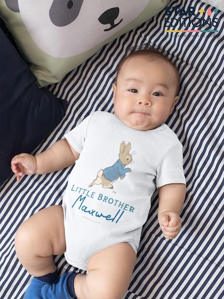 Star Editions Little Brother Personalised Babygrow (AC0960) | £18