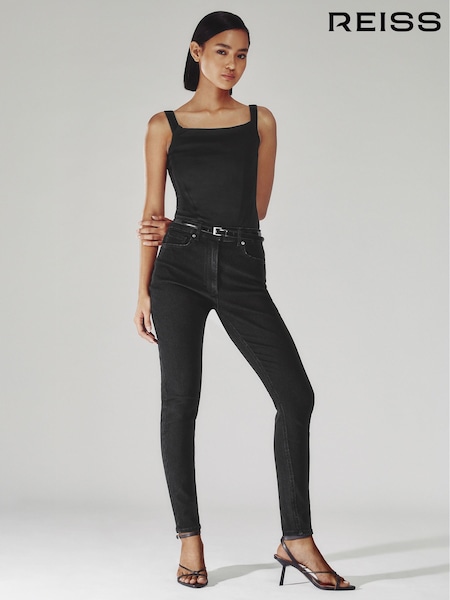 Reiss Black Hattie Skinny Jeans (AC0996) | £98