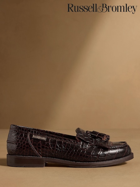 Oxblood - Russell & Bromley Chester Tassel Loafers