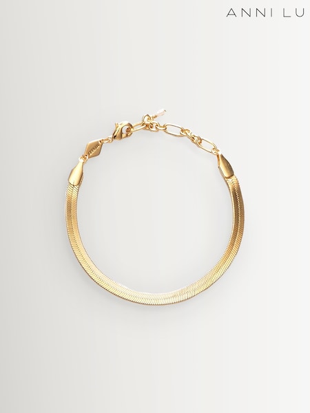 Anni Lu Gold Tone Snake Charmer Bracelet (AC1232) | £75