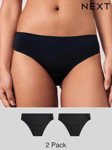 Black Brazilian Dry Tech Sports Knickers 2 Pack (AC1628) | £20
