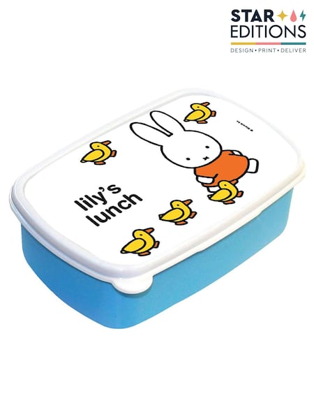 Star Editions Blue Personalsied Miffys Lunchbox (AC1669) | £15
