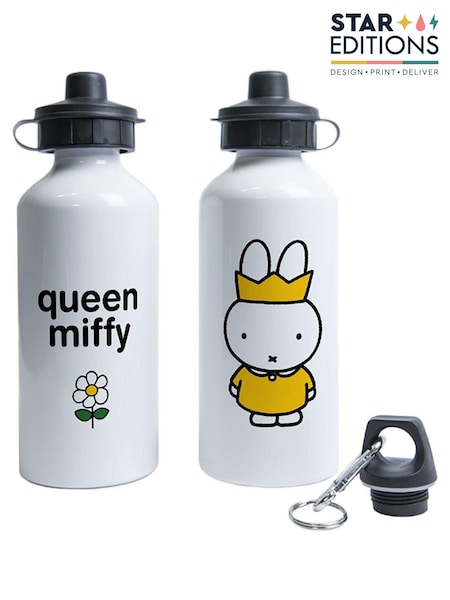 Star Editions Queen Personalised Miffy Water White Bottle (AC1670) | £15