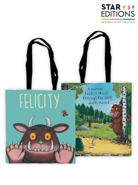 Star Editions 100% Cotton Personalised Gruffalo Edge to Edge Tote Bag (AC1683) | £15