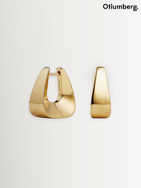 Otiumberg Gold Vermeil Delta Hoops (AC1684) | £195