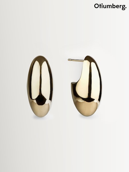 Otiumberg Gold Vermeil Pebble Earrings (AC1690) | £235